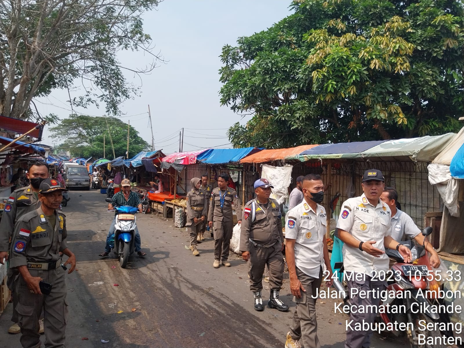 pendampingan-patroli-dinas-pol-pp-kabupaten-serang-ke-pasar-cikande